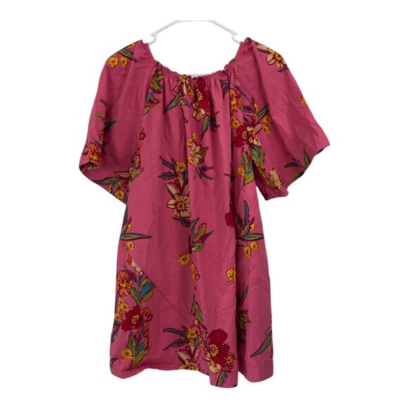 Free People TUNICA JODIE Sunrise Combo Pink Floral Print Mini Dress SZ XS - Picture 8 of 12